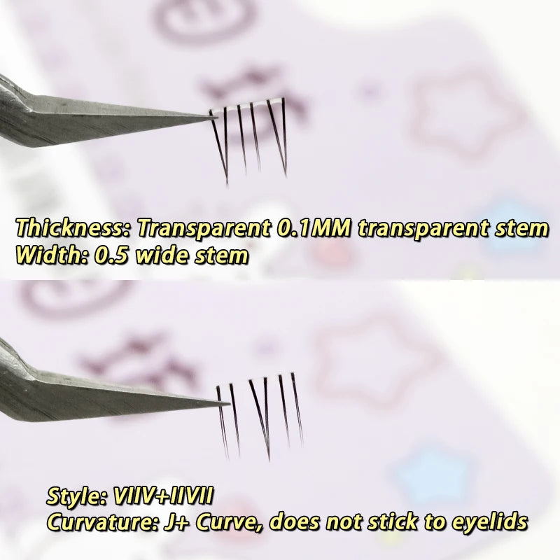 5-7mm Air Lower Eyelashes Fairy Fake LashesSegmented Natural Under Lashes Manga Bottom Lashes Makeup Eyelash Makeup Tool10 Rows