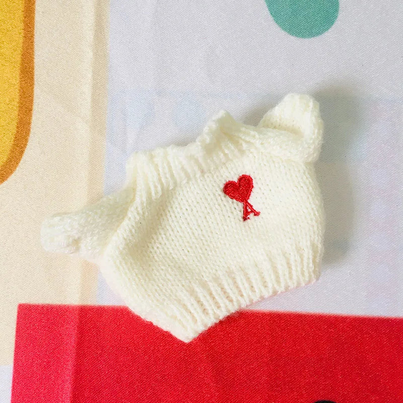 Doll Clothes for 20cm Idol Dolls Plush Star Doll's Clothing Sweater Stuffed Toy Outfit for Cotton Dolls Accessories DIY Gifts