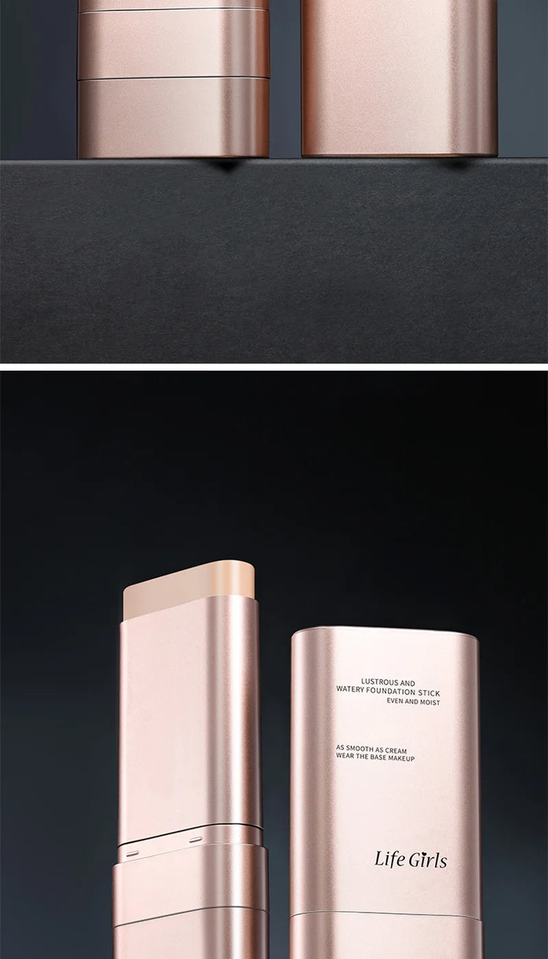 Clear and Moist Hydrating Foundation Naturally Perspective, Moisturizing, Bling, Glossy, Thin and Lightweight Double Head Makeup Foundation Rotated, More Comfortable, Waterproof Function, Easy to Makeup, Easy to Use