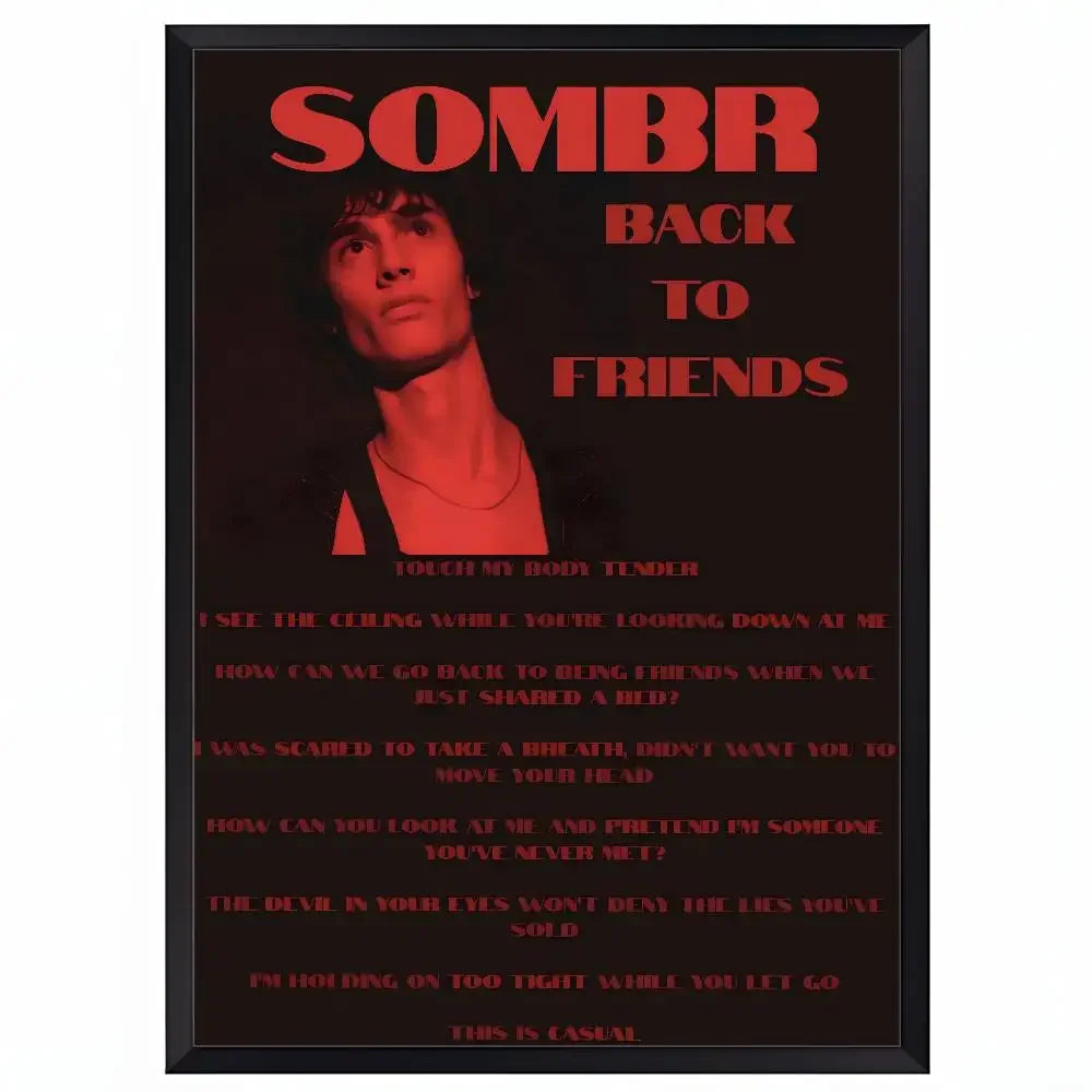 Popularity soars S-Sombr S singer Poster HD art sticky wall waterproof home living room bar office aesthetic decoration