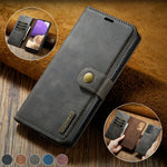 Detachable Magnetic Leather Case for Samsung Galaxy S24 S23 S22 Plus Ultra A14 A24 A34 A54 A53 A15 A35 A55 5G Wallet Card Holder