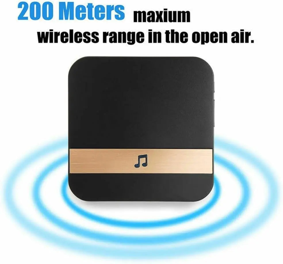 Smart Wireless WiFi Doorbell, Door Chime Ding-Dong Video Door Bell Receiver WiFi Visual Door Bell Music