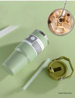 20oz/30oz Stainless Steel Thermos Mug With Straw Keeps Cold and Heat Thermal Mug Tumbler Outdoor Sports Thermal Water Bottle