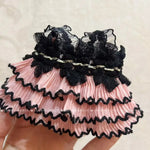 Bow Dress For 17cm Ropa Labubu Mini Doll Clothes Matching Pearl Hair Accessory Fahion Style Labubu V2/V3