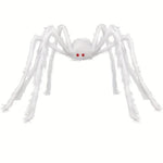 Halloween Party Big Plush Spider Horror Halloween Decoration Party Prop Outdoor Truly Terrifying White Giant Spider Plush Prop