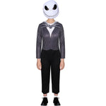 Anime Jack Skellington Costume Boys The Nightmare Before Jack Skellington Cosplay  Bodysuit Suit Halloween Clothes