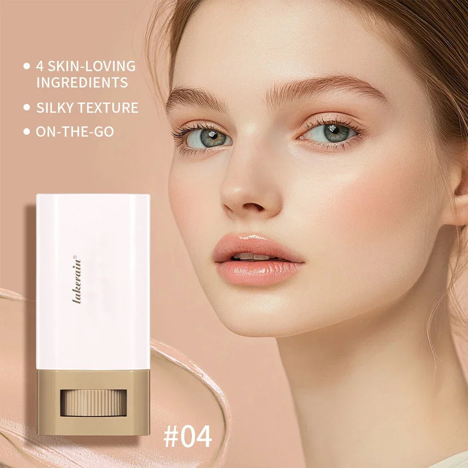 6Color Tinted Foundation Cream Stick Waterproof Lasting Oil-control Cover Acne Makeup Smooth Moisturize Concealer Serum Balm