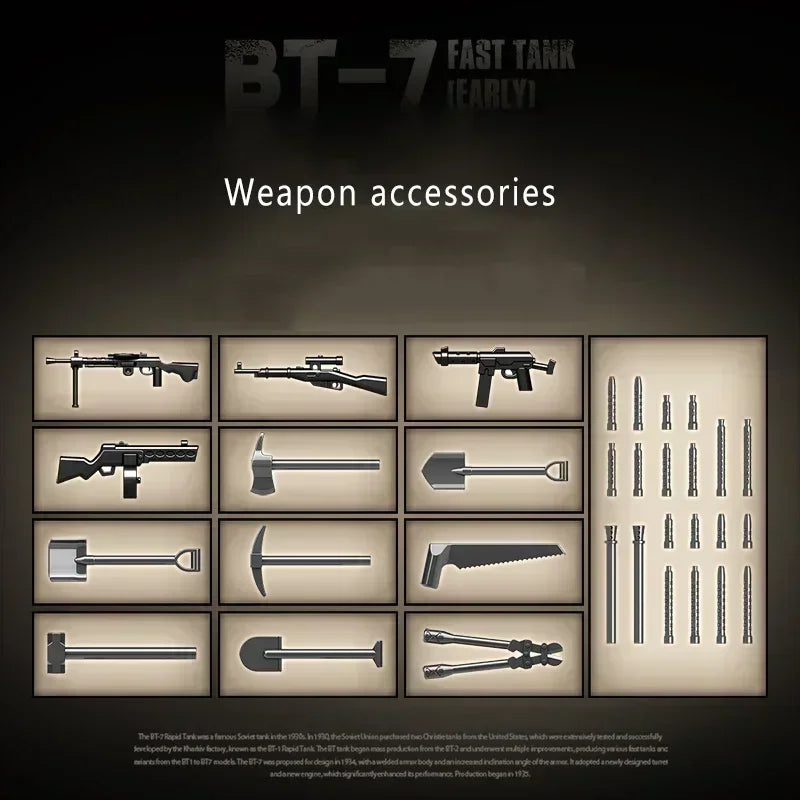 Germany Series Tank III L WW2 Military Series Tank Building Blocks  Bricks Model Set for Kids Educational Toys Christmas Gifts