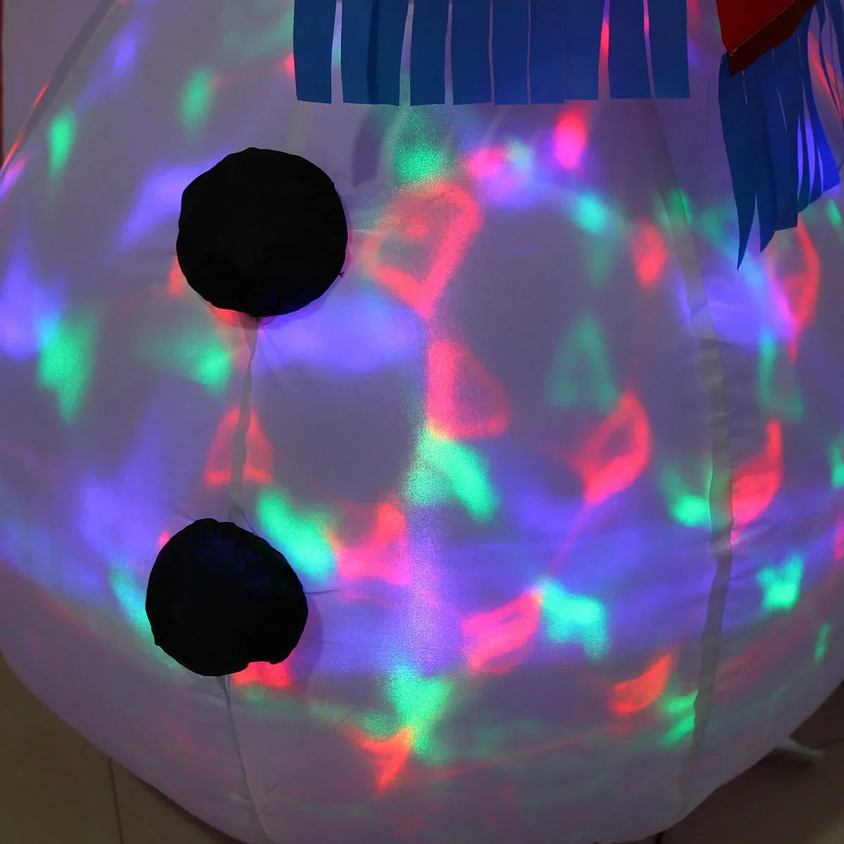 Christmas Inflatable Decorations - Branch Snowman, Santa Claus, Gingerbread Man, Gift Bag Snowman LED Light Lawn Decorations