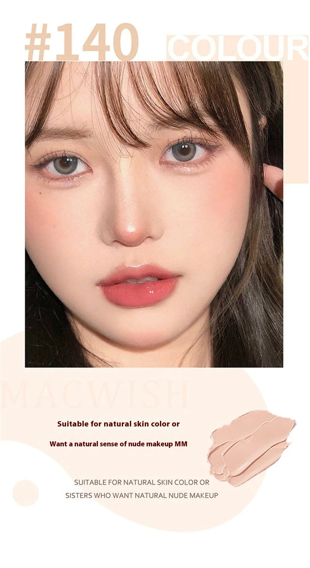 High Coverage Concealer Cover Anti Dark Circle Freckle Lasting Waterproof Foundation BB Cream for Face Makeup Base Cosmetics