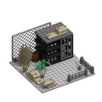 WW2 Military Army Soldiers World War 2 Military Base Observation Tower Model Assemble Building Blocks Bricks Children's DIY Toys