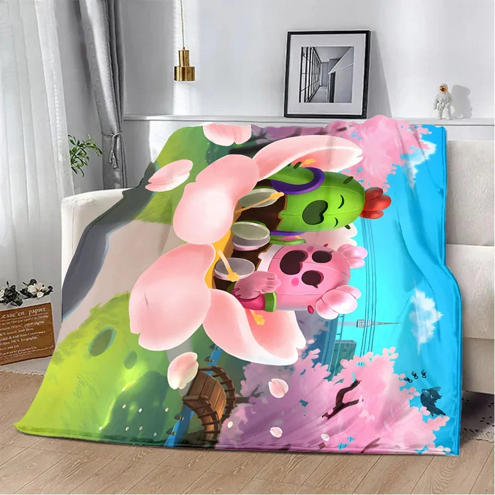 Sleepy Sandy Leon Spike Printed Blanket Picnic Blankets Warm Blanket Soft and Comfortable Blanket Home Travel Birthday Gift