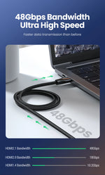 UGREEN Choice HDMI-Compatible Cable for Xbox Series X  2.1 8K/60Hz 4K/120Hz for Xiaomi Mi Box PS5 HDR10+ 48Gbps 8K