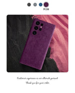 Genuine Alcantara Leather Magsafe Slim Case for Samsung Galaxy S24 S25 Ultra Matte Back Cover