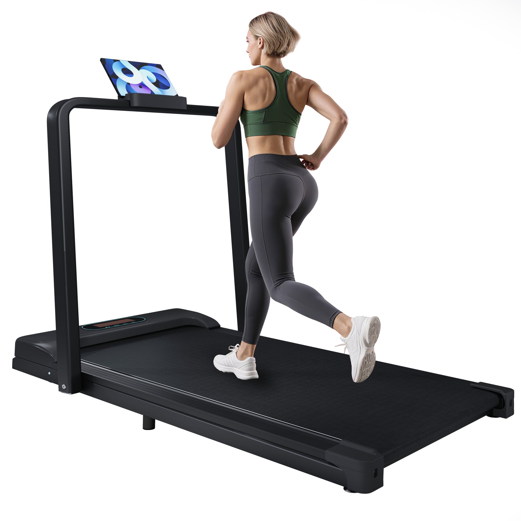 2In1 Treadmill For Home With Remote Control 1-6 Km/h Speed With LED Display & Bluetooth Speaker Phone Holder For Home, Office