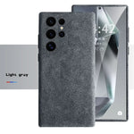 Genuine Alcantara Leather Magsafe Slim Case for Samsung Galaxy S24 S25 Ultra Matte Back Cover