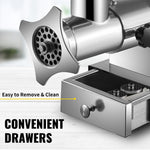 SucceBuy Electric Meat Grinder, 661 Lbs/Hour 1100 W Meat Grinder Machine 1.5 HP Electric Meat Mincer with 2 Grinding Plates,