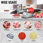 SucceBuy Electric Meat Grinder, 661 Lbs/Hour 1100 W Meat Grinder Machine 1.5 HP Electric Meat Mincer with 2 Grinding Plates,