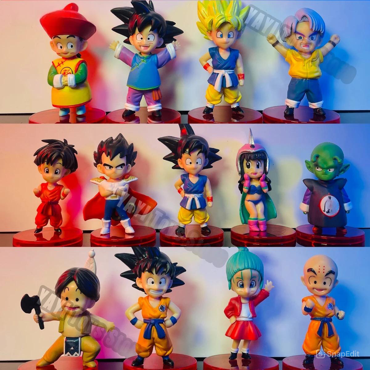 Dragon Ball Z Super Saiyan action figure set